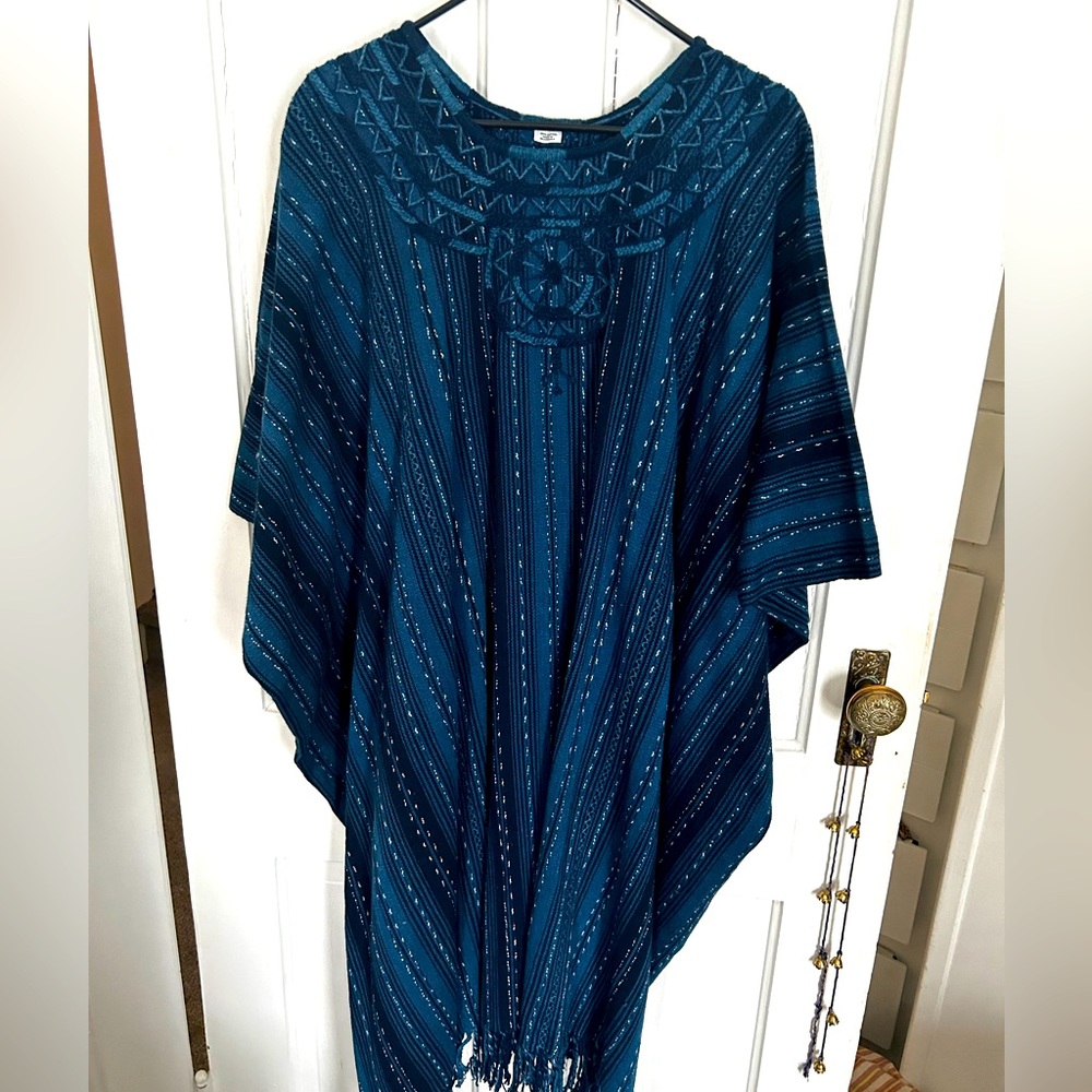 Vintage Poncho Handmade in Guatemala